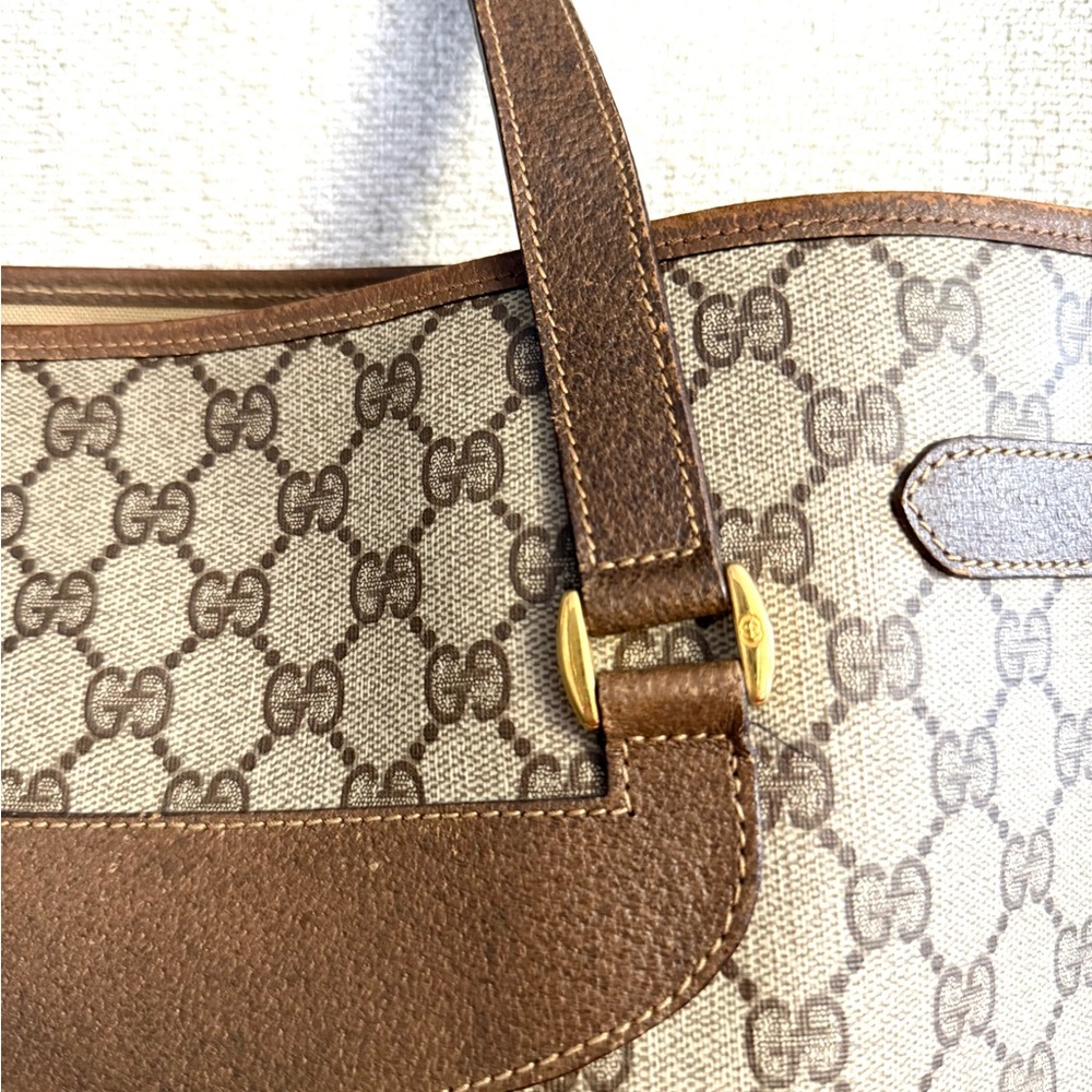 Authentic Gucci large tote bag brown monogram coated canvas - Picture 16 of 16